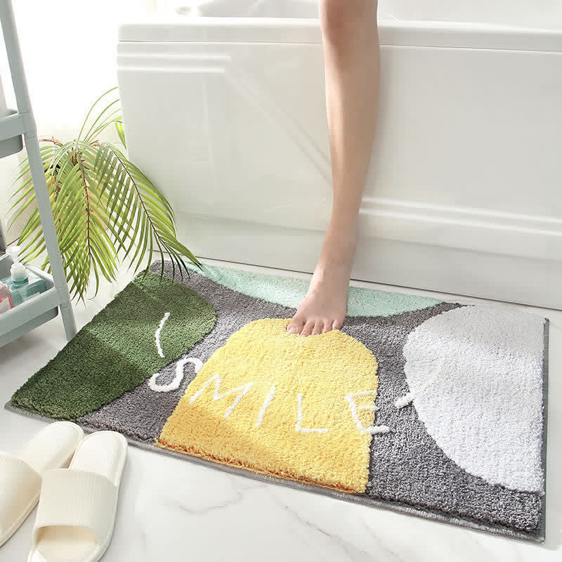 Bathroom Rug Modern Pattern | Washable