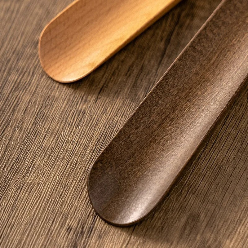 Ergonomic Walnut Magnetic Shoehorn | Wall Mount