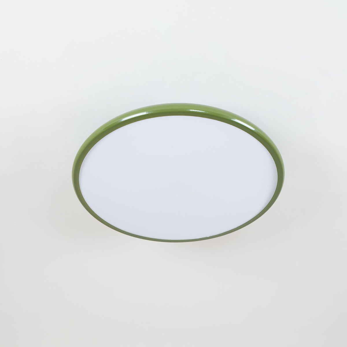 Ceiling Light LED Round Cream Disc Terracotta | Modern
