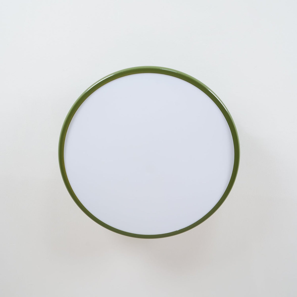 Ceiling Light LED Round Cream Disc Terracotta | Modern
