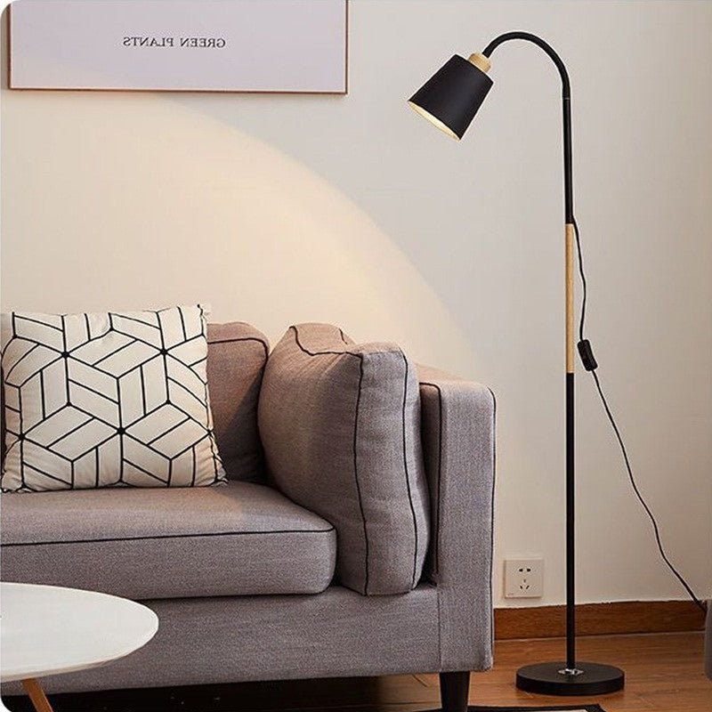 Minimalist Floor Lamp Reading Living Room | Adjustable Shade