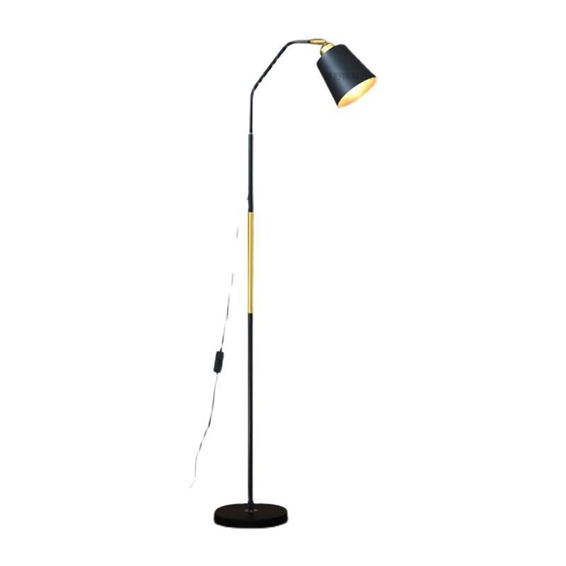 Minimalist Floor Lamp Reading Living Room | Adjustable Shade