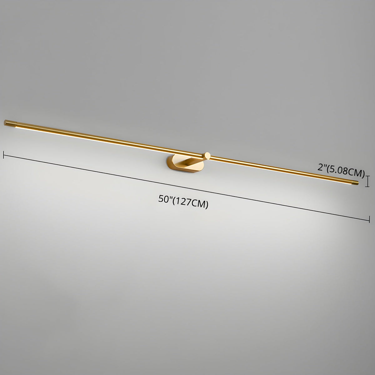 LED Wall Lamp Black Brass Linear Swivel | Modern