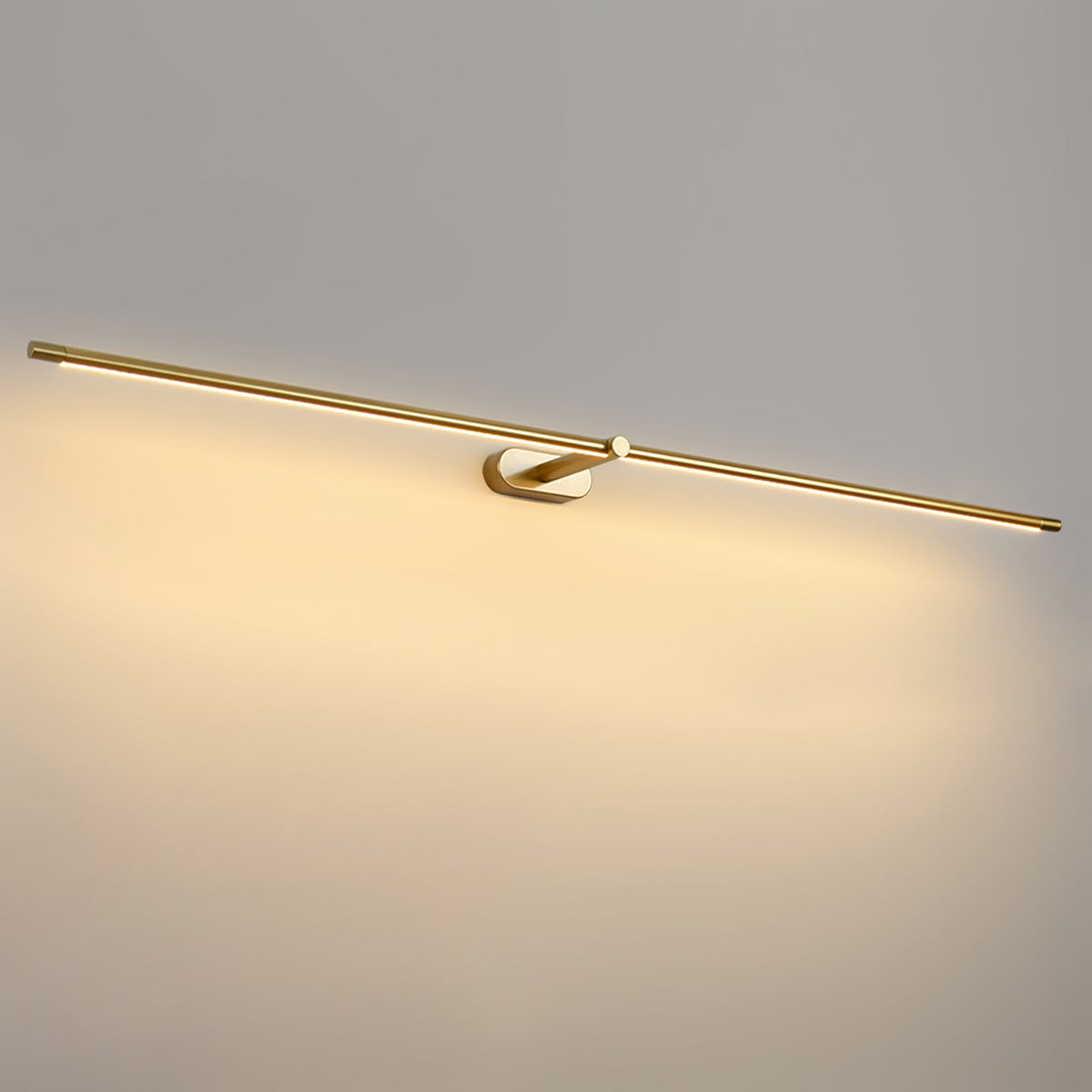 LED Wall Lamp Black Brass Linear Swivel | Modern