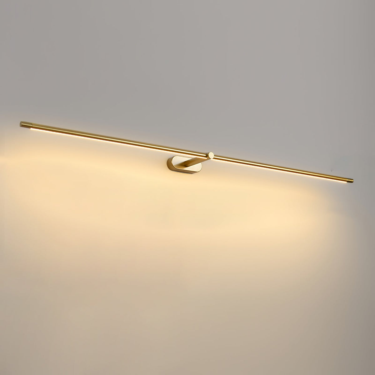 LED Wall Lamp Black Brass Linear Swivel | Modern