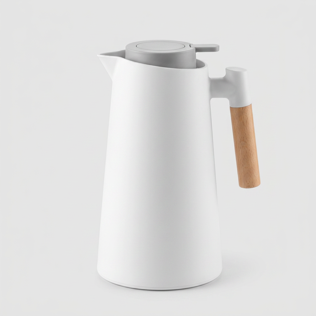 Thermal Jug with Wooden Handle | Temperature Display