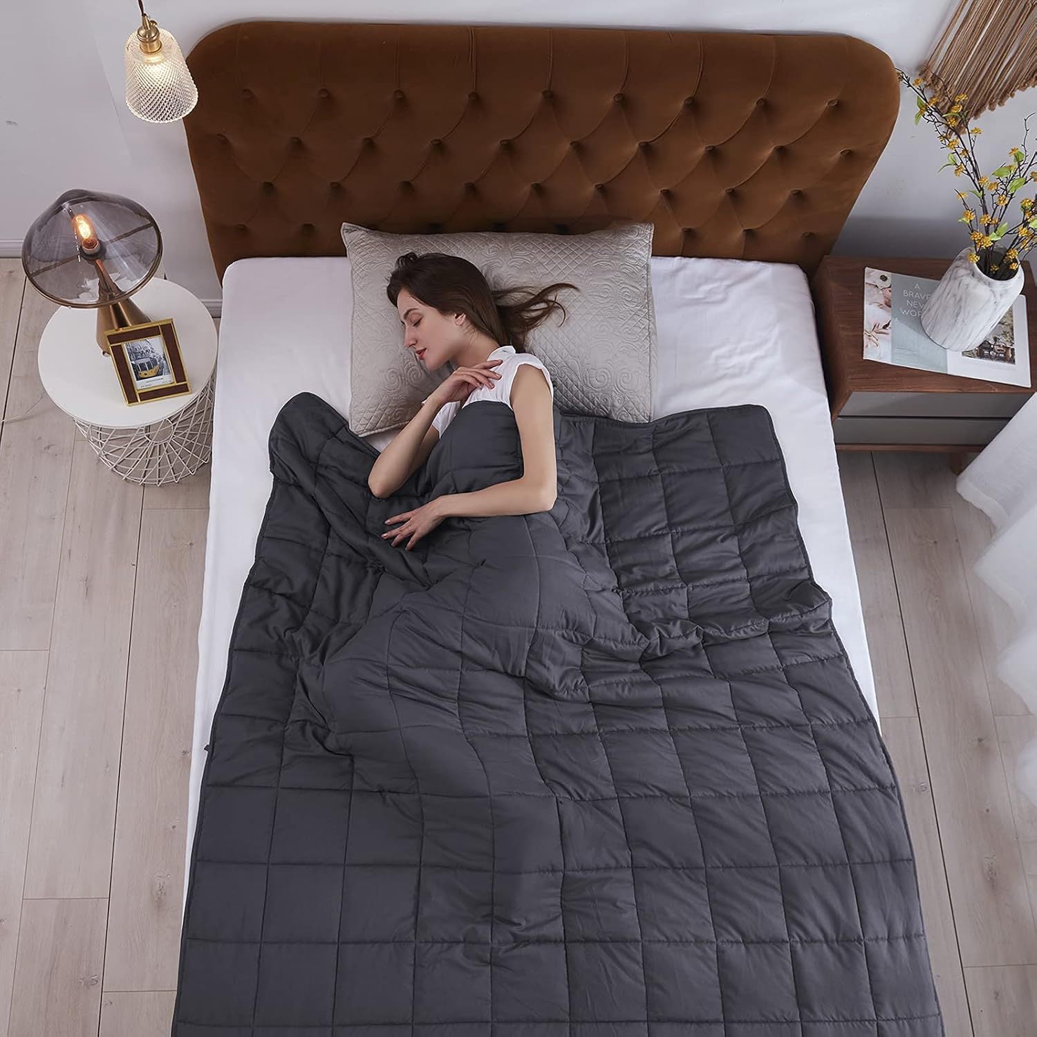 Weighted Blanket Quilted Bed | Large Throw