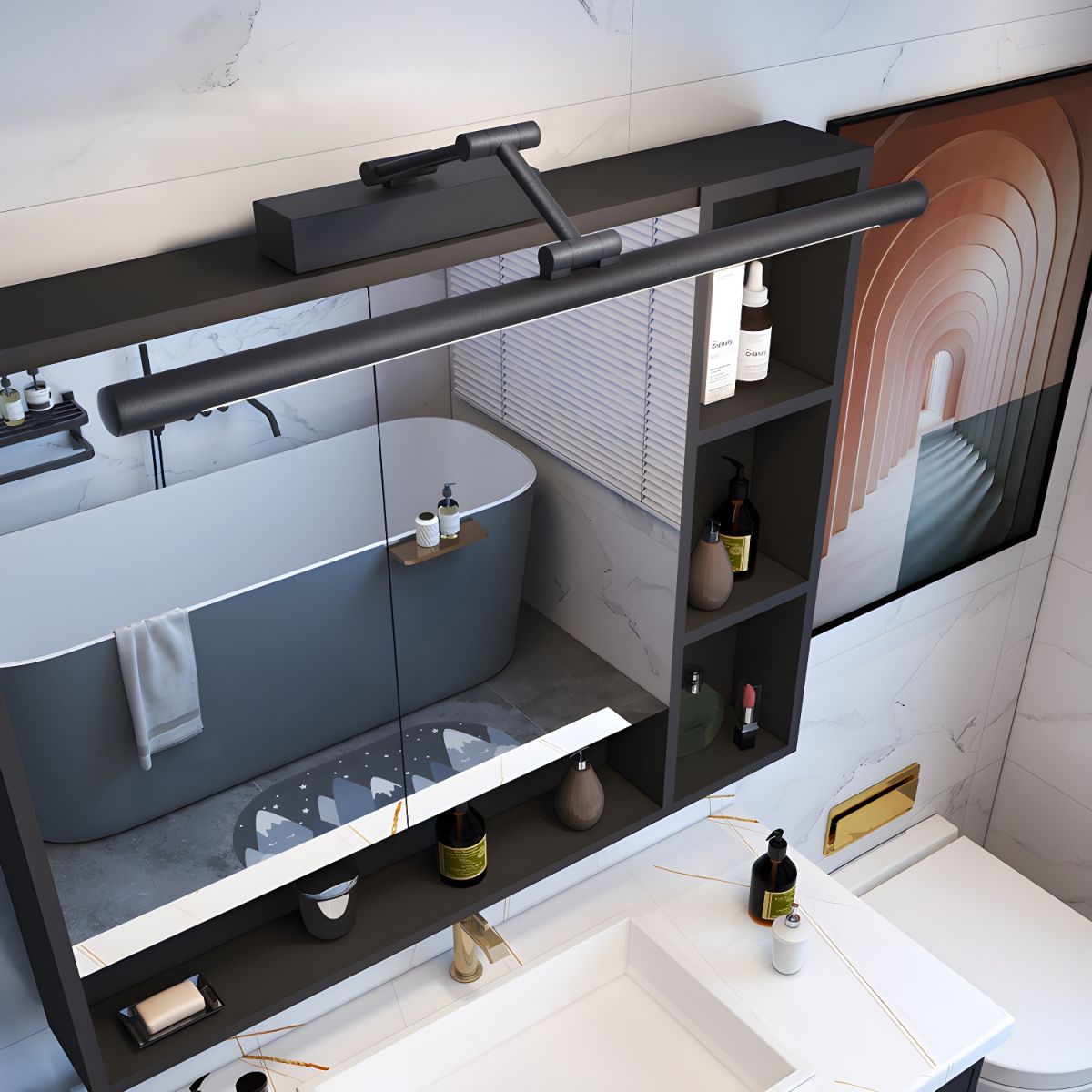 Bathroom Vanity Light with Adjustable Arm | LED