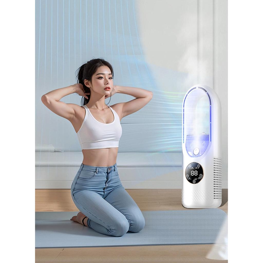 Bladeless Tower Fan with Humidifier | 6-Speed