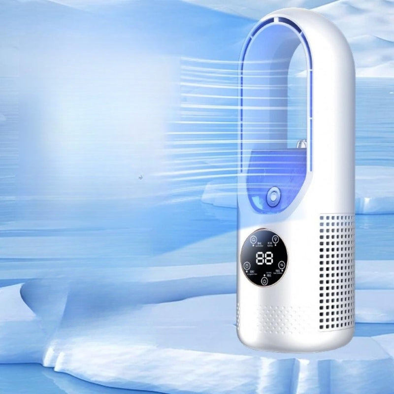 Bladeless Tower Fan with Humidifier | 6-Speed