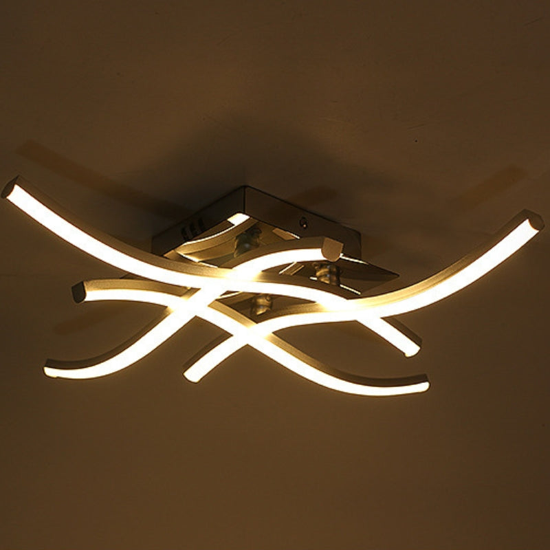 Ceiling Lights with Wave LED Design | Living Room & Kitchen