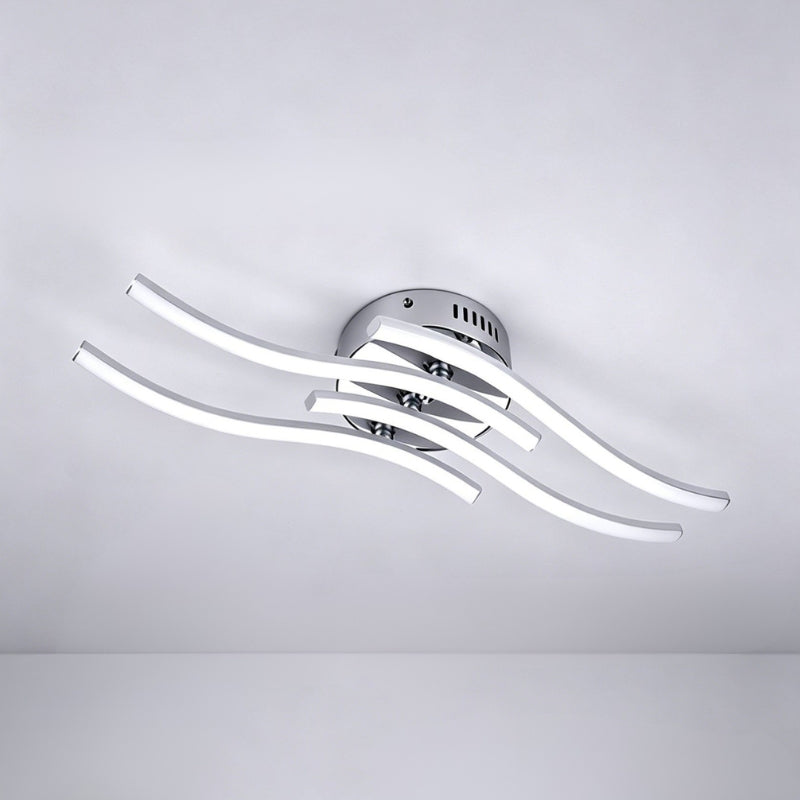 Ceiling Lights with Wave LED Design | Living Room & Kitchen