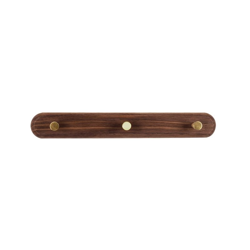 Coat Hangers Wood Peg Rail with Round Knobs | Minimalist