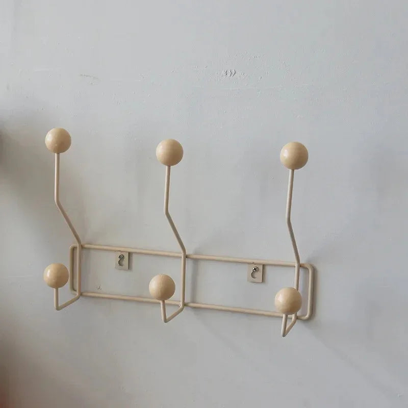 Coat Rack with Ball Hooks | Wall Mount