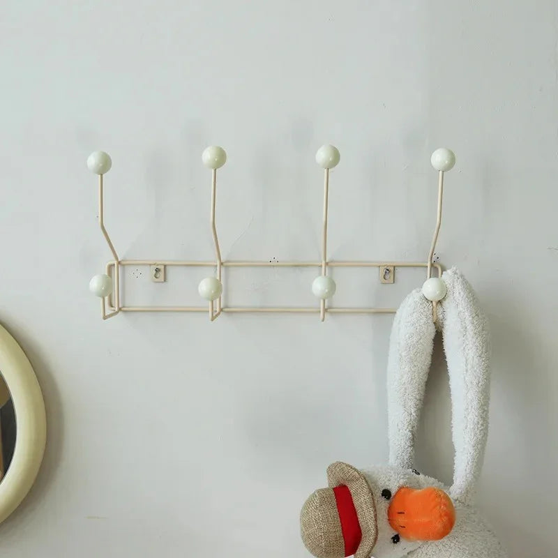 Coat Rack with Ball Hooks | Wall Mount