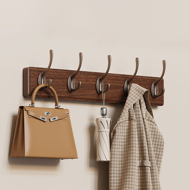 Coat Racks Wood Rail For Entryway | Wall-Mounted