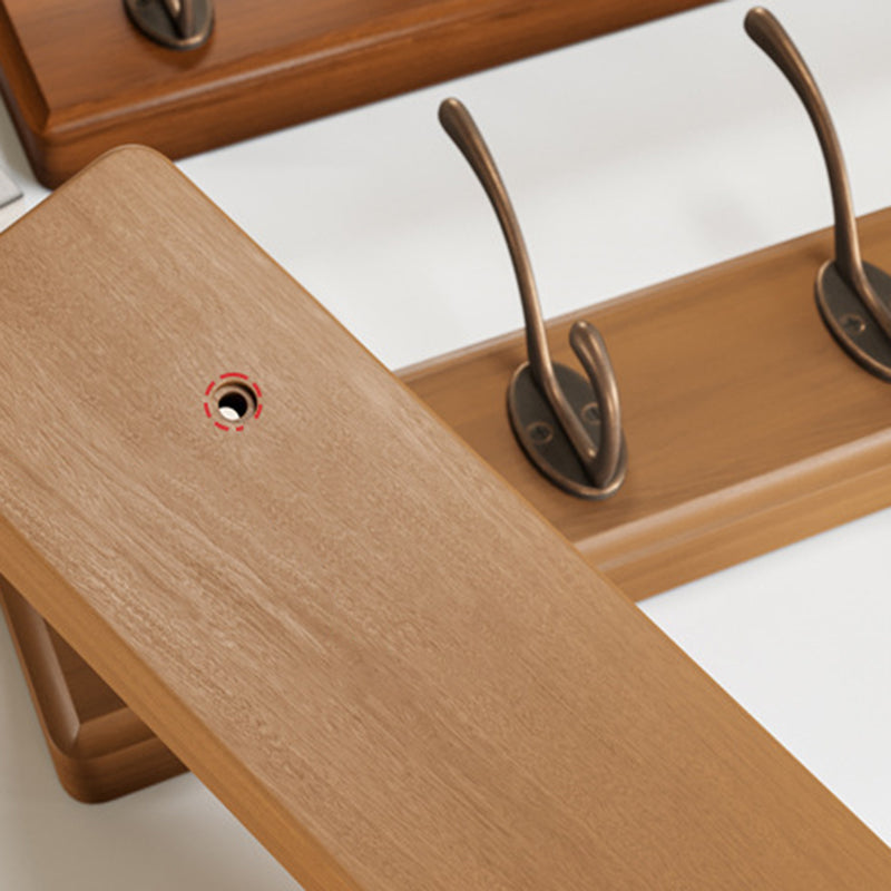 Coat Racks Wood Rail For Entryway | Wall-Mounted