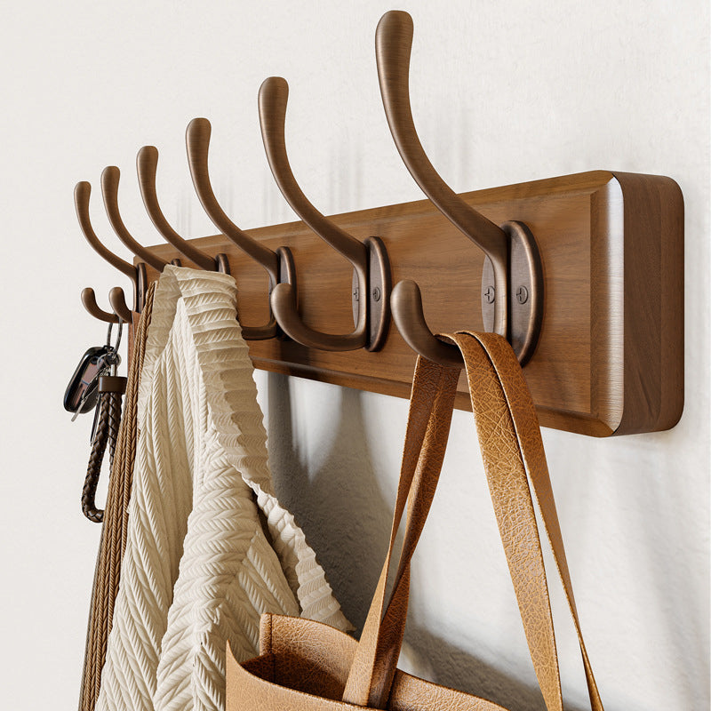 Coat Racks Wood Rail For Entryway | Wall-Mounted