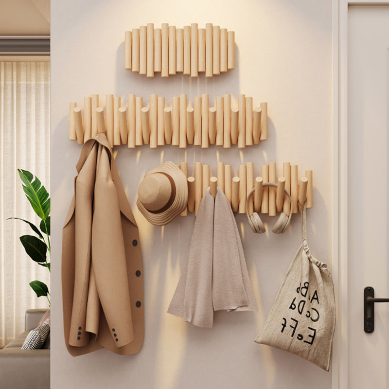 Coat Racks Wooden Wall Mounted | Nordic