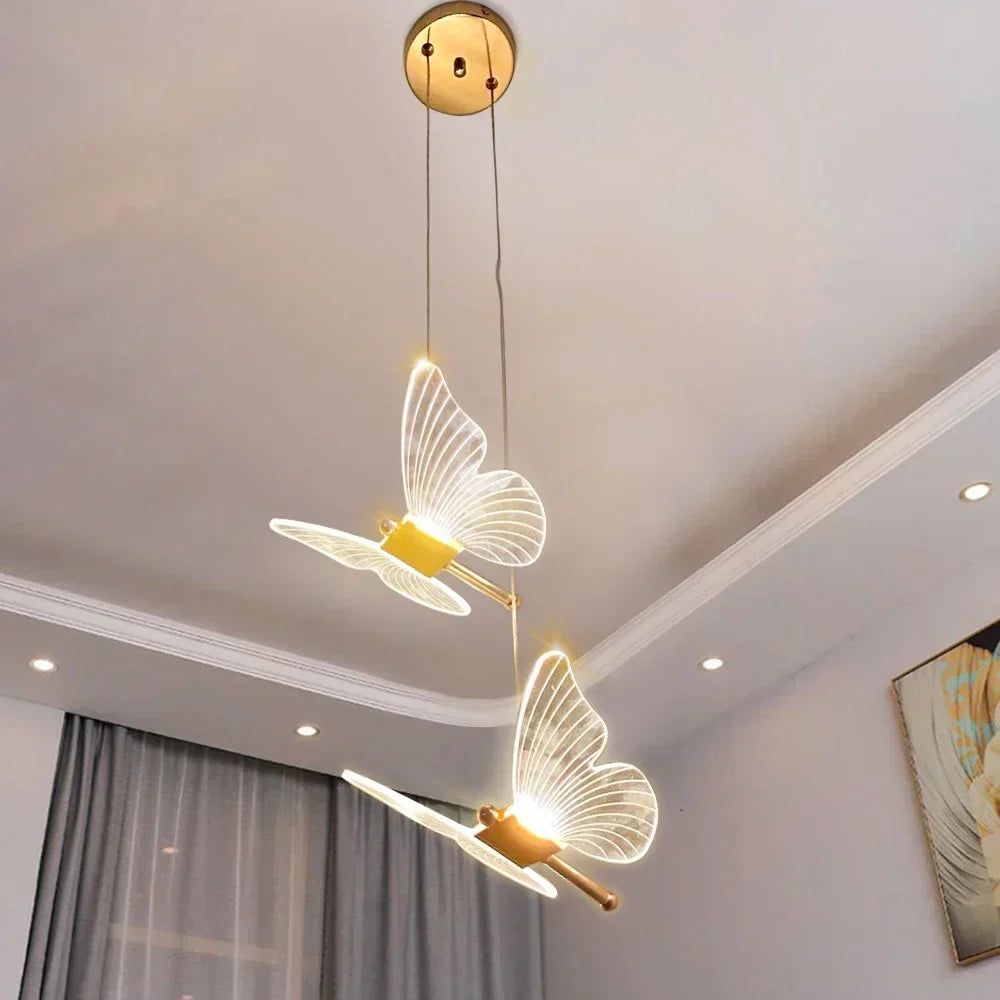 Decorative Lighting LED Butterfly Pendant | Hanging Ceiling Light