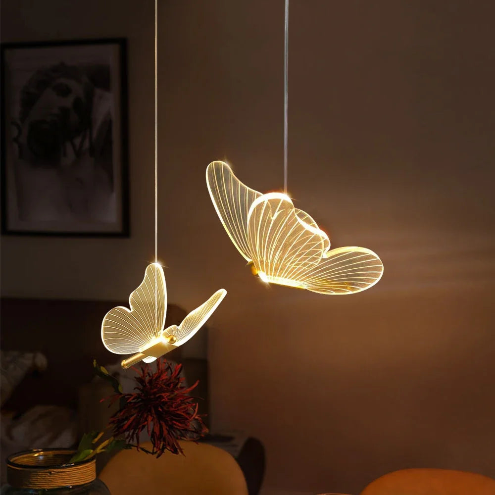 Decorative Lighting LED Butterfly Pendant | Hanging Ceiling Light