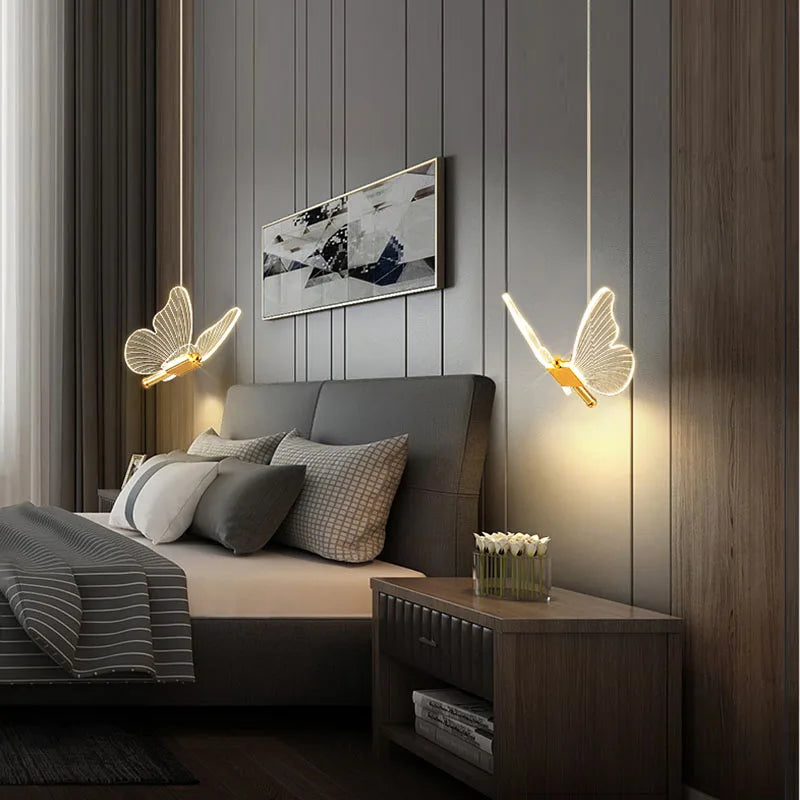 Decorative Lighting LED Butterfly Pendant | Hanging Ceiling Light