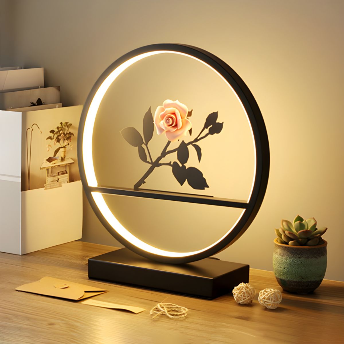 Desk Lamps with LED Frame | Bedroom & Living Room