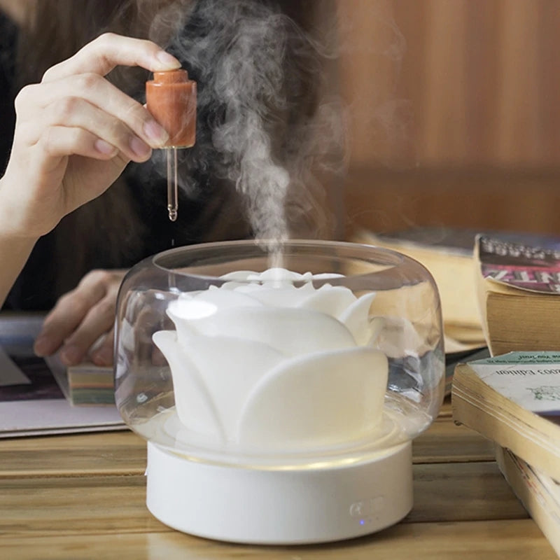 Diffuser Rose Dome with LED Light | Aromatherapy