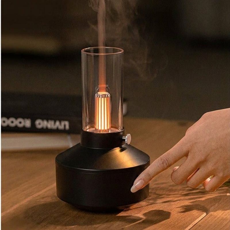Diffuser with Candle Flame Light Effect | Mist Tube