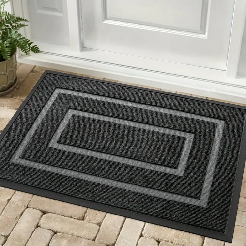 Door Mat for Entrance with Border Design | Dirt Trapper