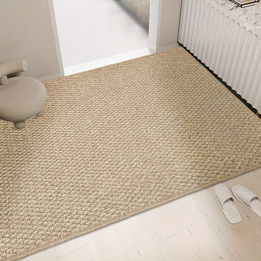 Doormat for Entryway with Chunky Loop Texture | Minimalist