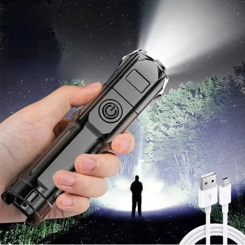 Flashlight Tactical USB Rechargeable Zoomable | LED
