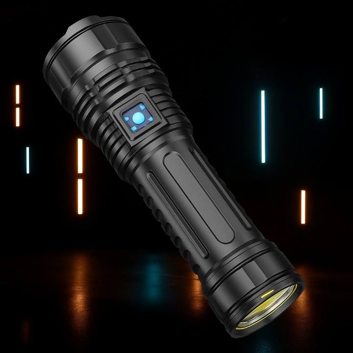 Flashlight Tactical Zoomable with Bottom Light | Handheld