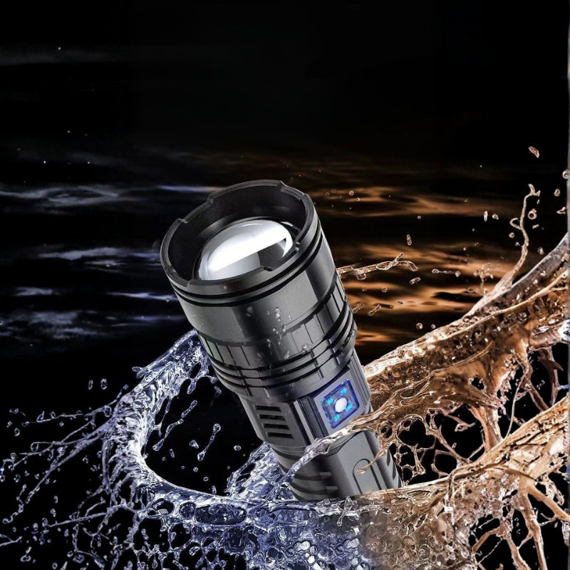 Flashlight Tactical Zoomable with Bottom Light | Handheld