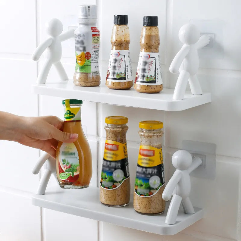 Floating Shelves Figurine Support with Ledge | No-Drill