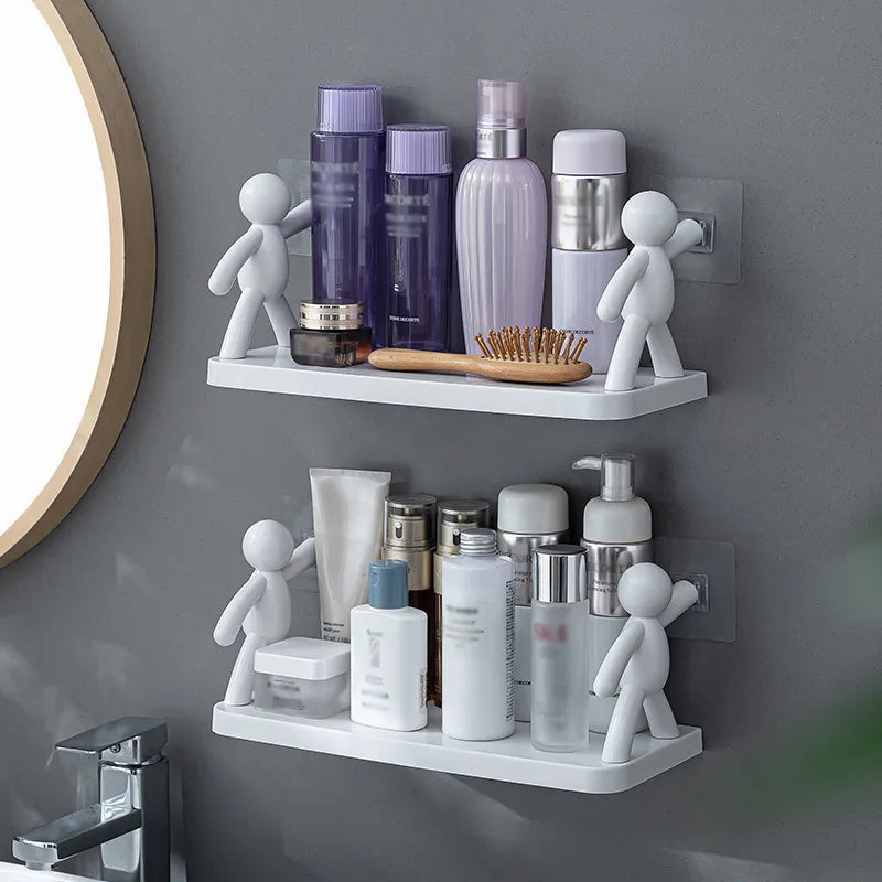 Floating Shelves Figurine Support with Ledge | No-Drill