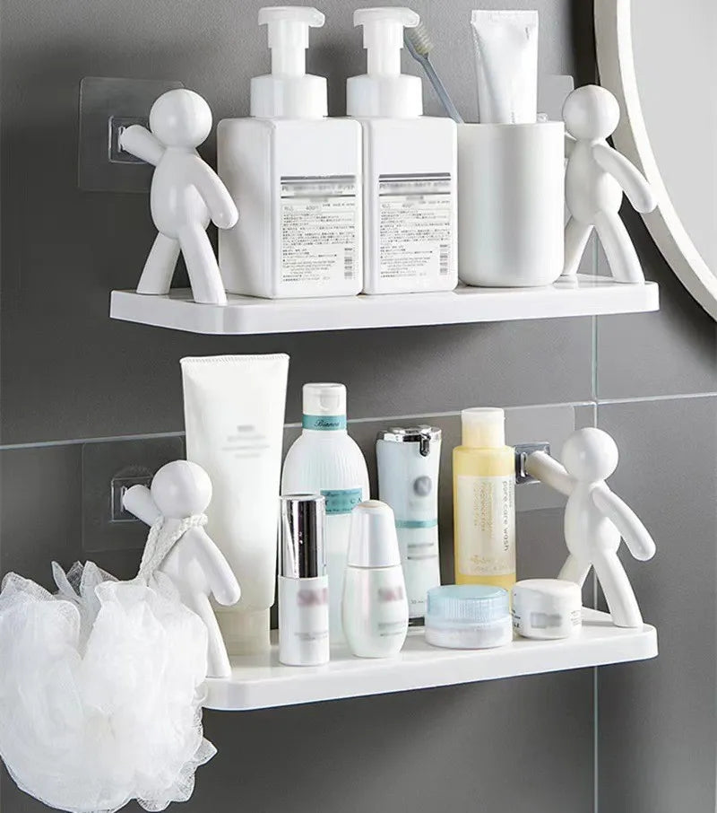 Floating Shelves Figurine Support with Ledge | No-Drill
