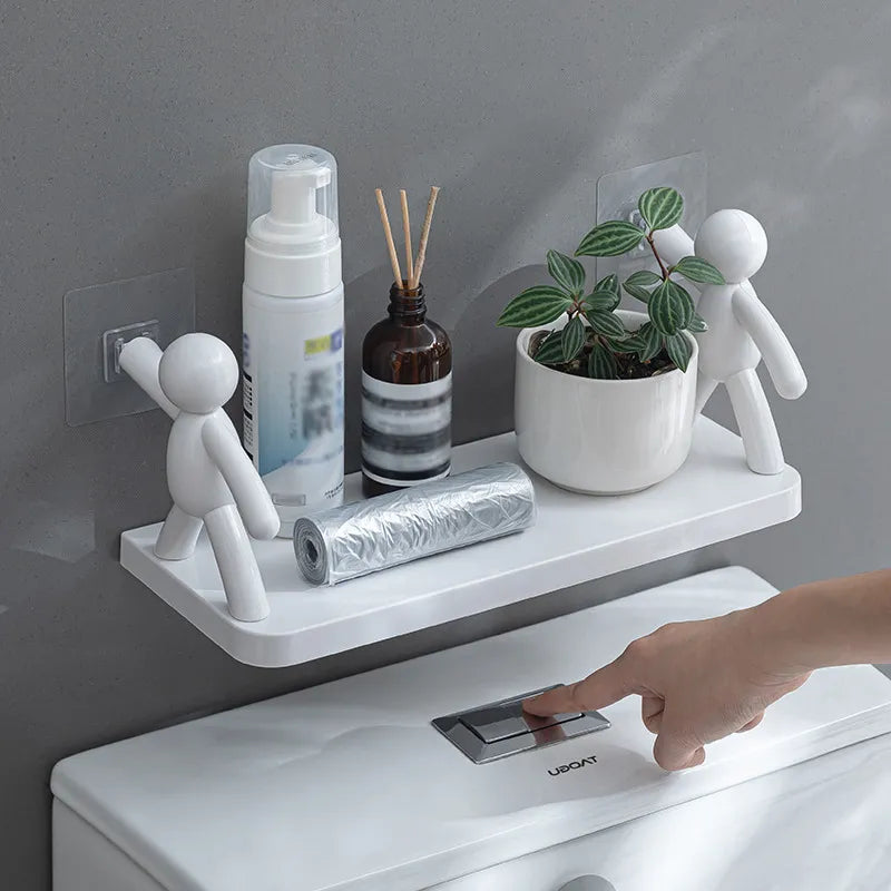 Floating Shelves Figurine Support with Ledge | No-Drill