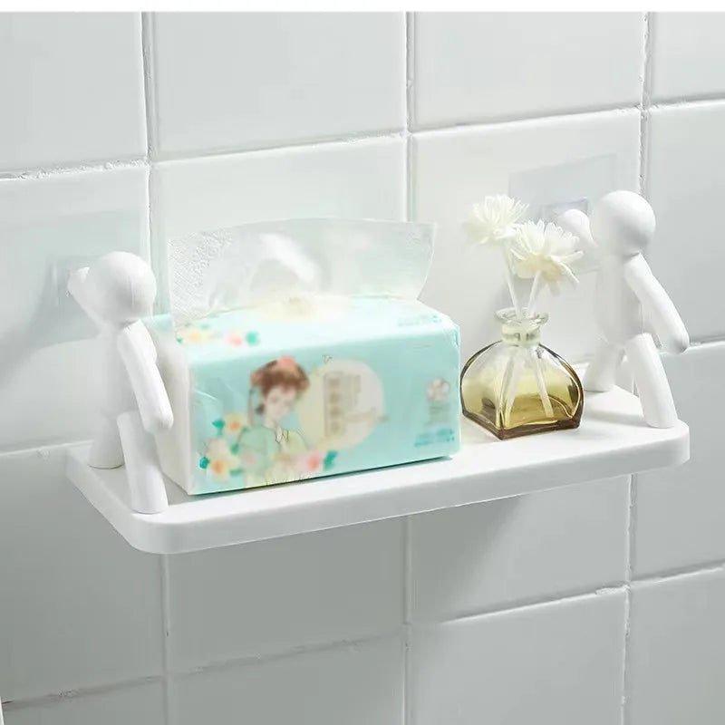 Floating Shelves Figurine Support with Ledge | No-Drill