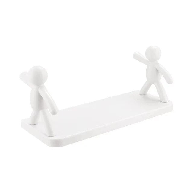 Floating Shelves Figurine Support with Ledge | No-Drill