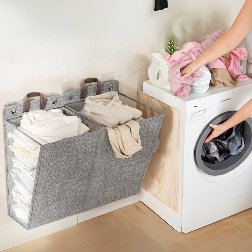 Foldable Hanging Laundry Basket | Wall Mounted
