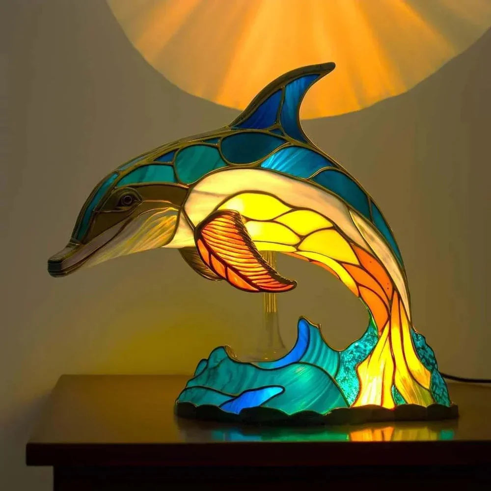 Gift Decor Animal Lamp LED Light | Tiffany Style