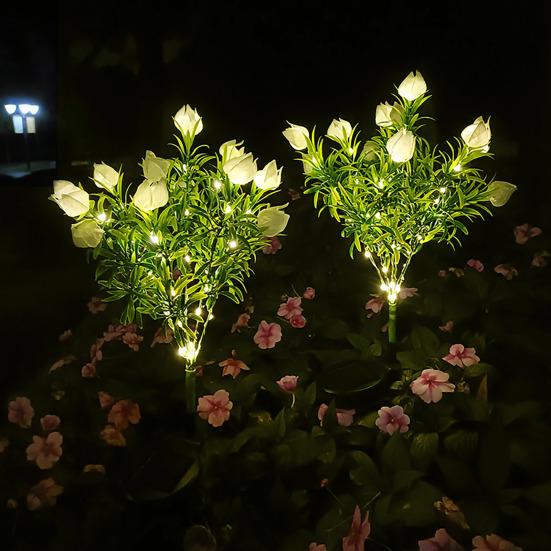 Landscape Lighting Solar Flower Stake for Garden | Decoration