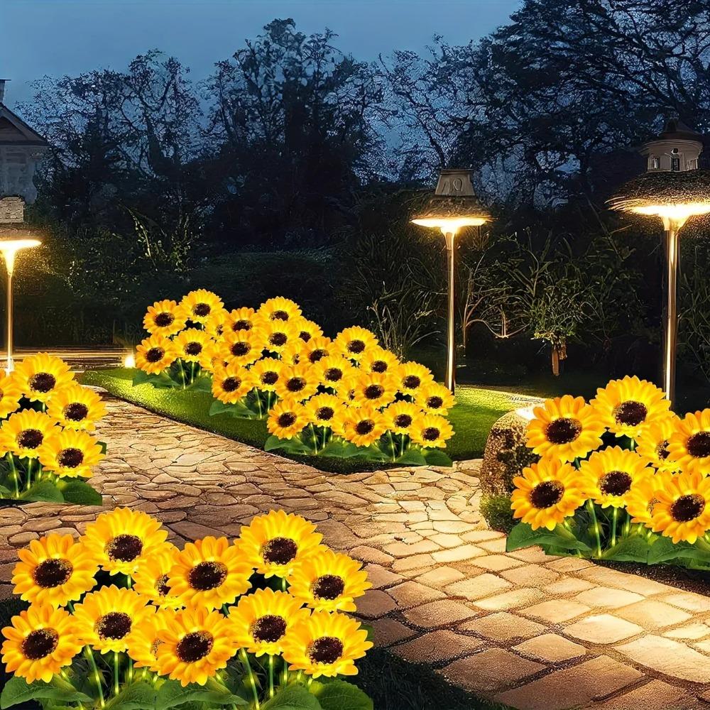 Landscape Lighting Solar Sunflower Stake | Garden