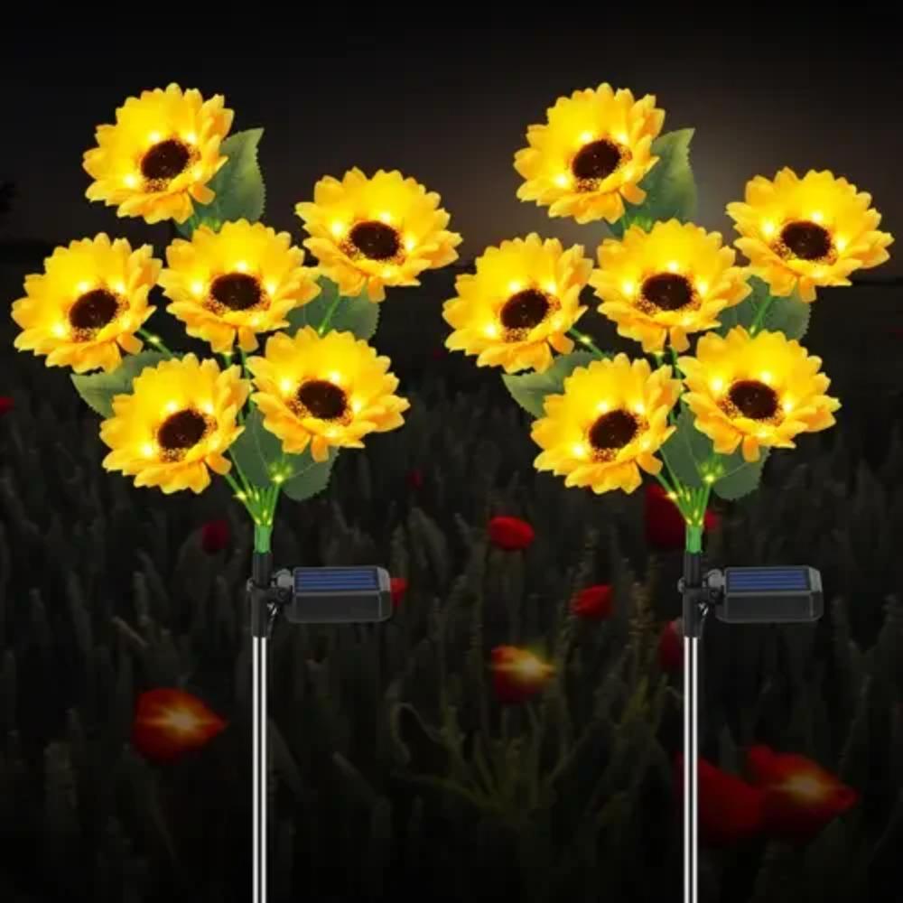 Landscape Lighting Solar Sunflower Stake | Garden