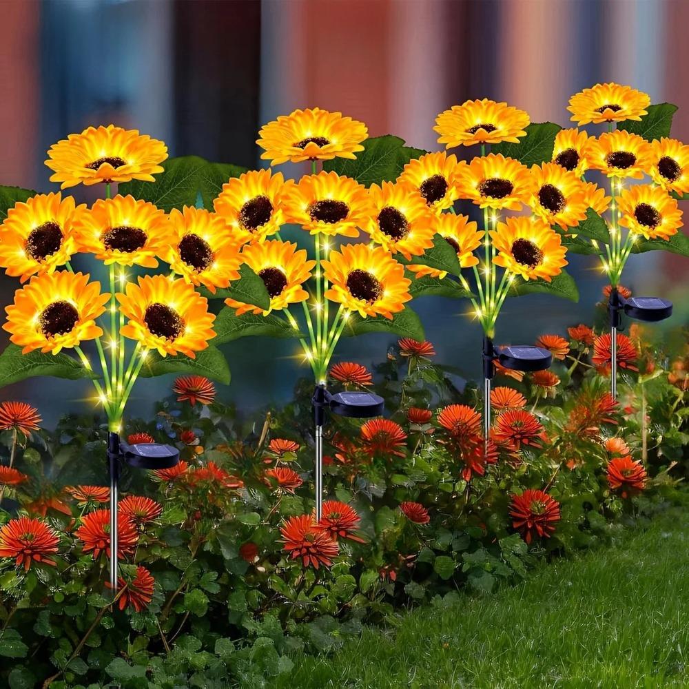 Landscape Lighting Solar Sunflower Stake | Garden