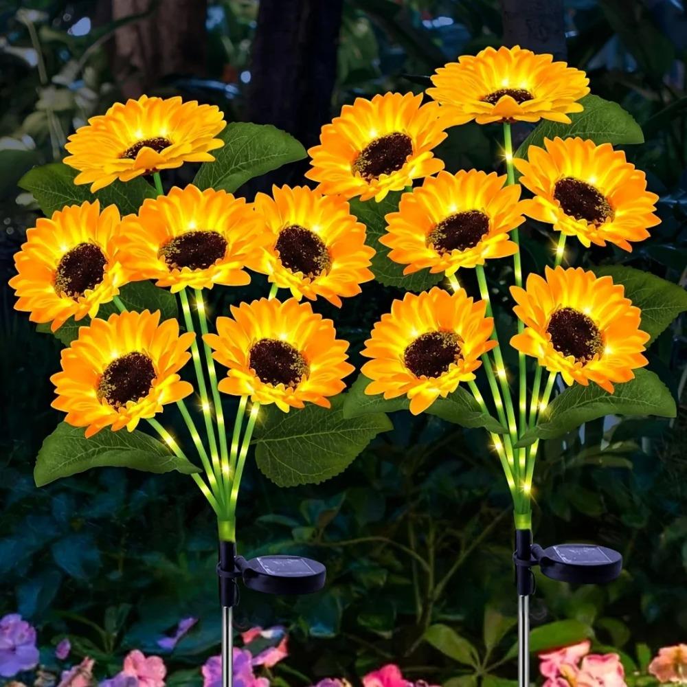 Landscape Lighting Solar Sunflower Stake | Garden