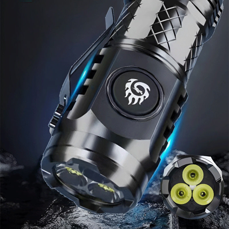 Mini Tactical Flashlight | Triple LED