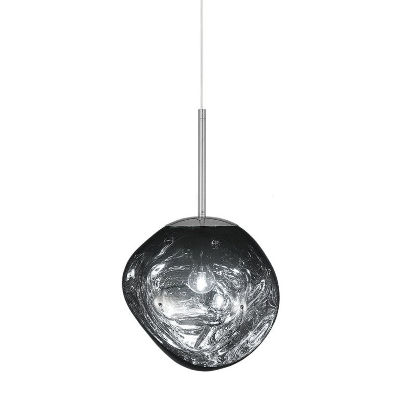 Molten Lava Irregular Glass Sphere Pendant Light | Artistic