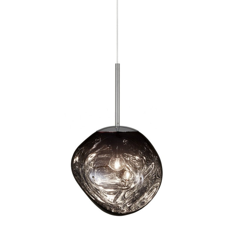 Molten Lava Irregular Glass Sphere Pendant Light | Artistic